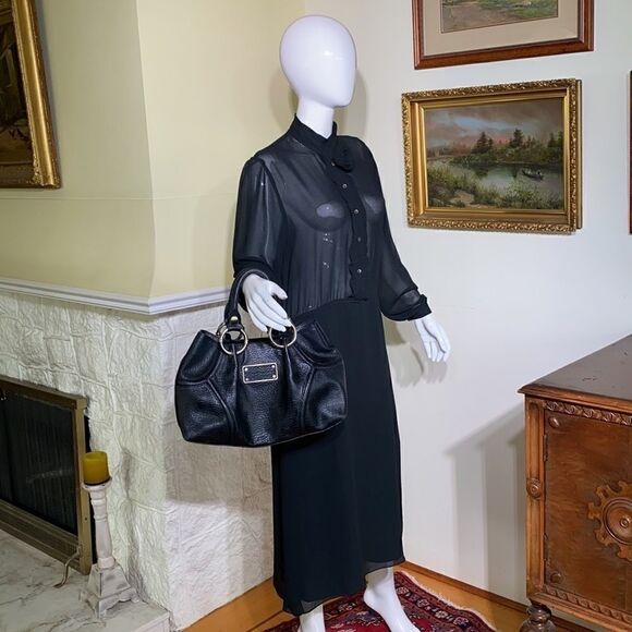 Kenneth Cole Leather Boogie Bag Satchel - Picture 12 of 12